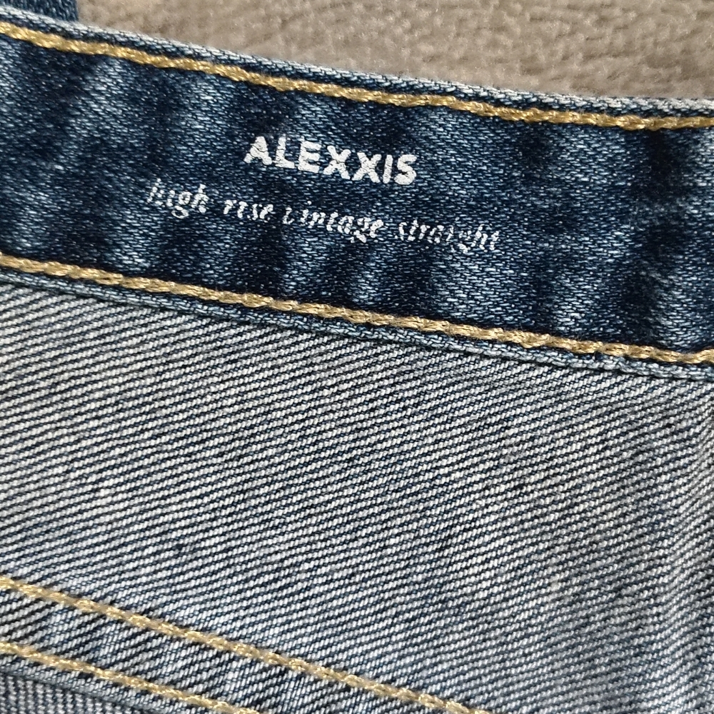 AG $225 AG-ED Alexxis High Rise Vintage Straight Jeans Women's 31R Retro Fading - Picture 6 of 11